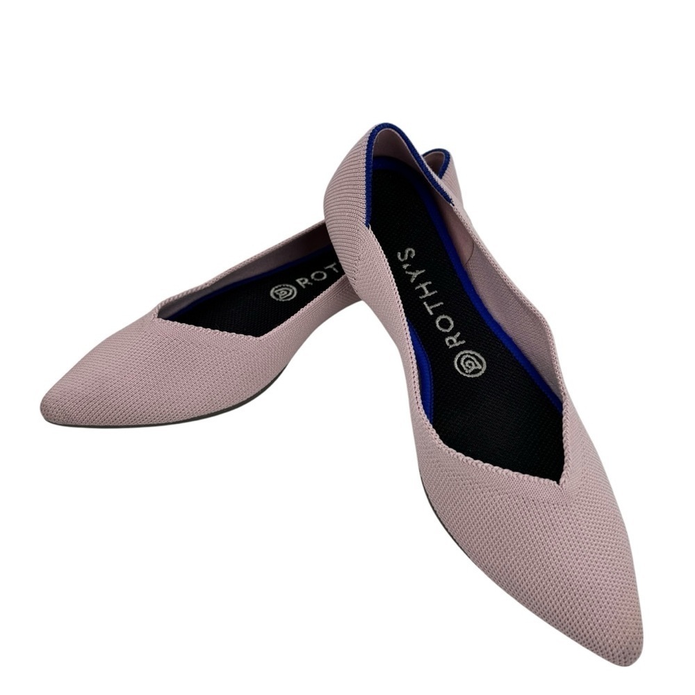 Rothy's The Point Petal Pink Flats Ballet Shoes Women's Casual Size 8.5 Retired - Picture 9 of 16